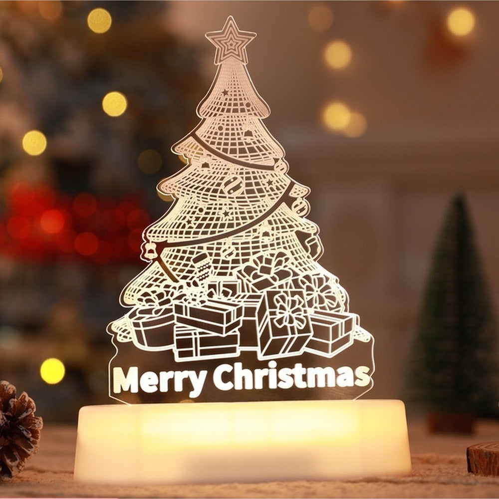 Christmas Glow Lamp - 3D LED Night Light — Christmas Tree design