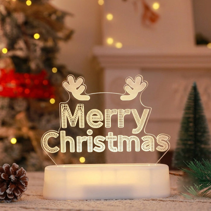 Christmas Glow Lamp - 3D LED Night Light — Merry Christmas design