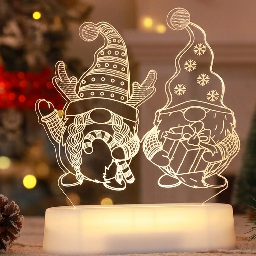 Christmas Glow Lamp - 3D LED Night Light — Gnomes design