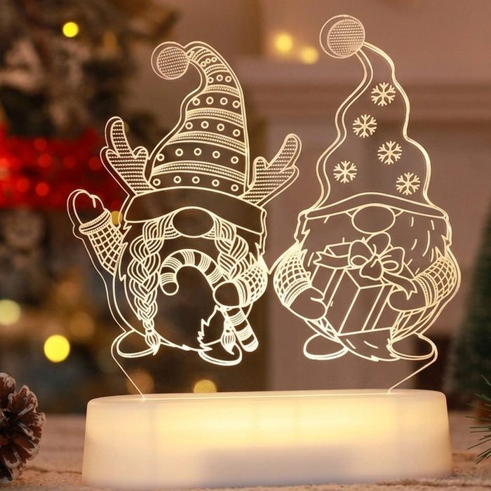 Christmas Glow Lamp - 3D LED Night Light — Gnomes design